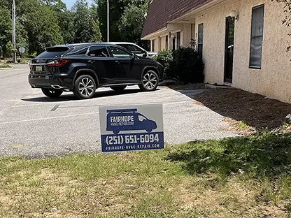 Fairhope HVAC Repair Office Yard Sign